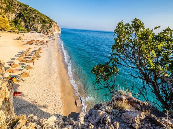 Scenic Drive to Hidden Beaches in Himarë for Spanish Sunseekers